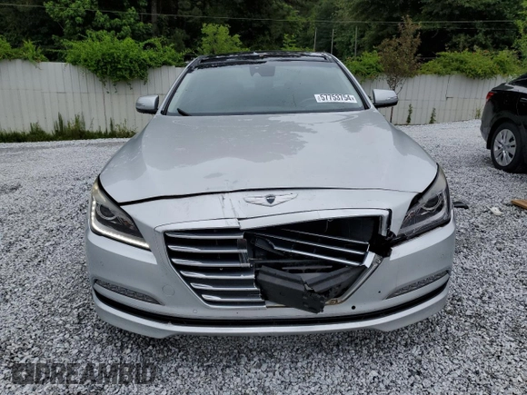 2016 Hyundai Genesis 3.8L with VIN KMHGN4JE4GU122313, listed as a Copart auction lot 57753754 with 68,048 mi miles and Salvage Title. Bid and sale history available at carsss.com. Image 5.