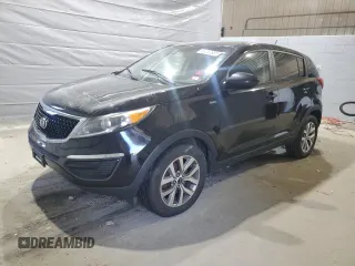 2015 Kia Sportage LX with VIN KNDPBCAC2F7772213, listed as a Copart auction lot 53262835 with 123,405 mi miles and Clean Title. Bid and sale history available at carsss.com. Image 1.