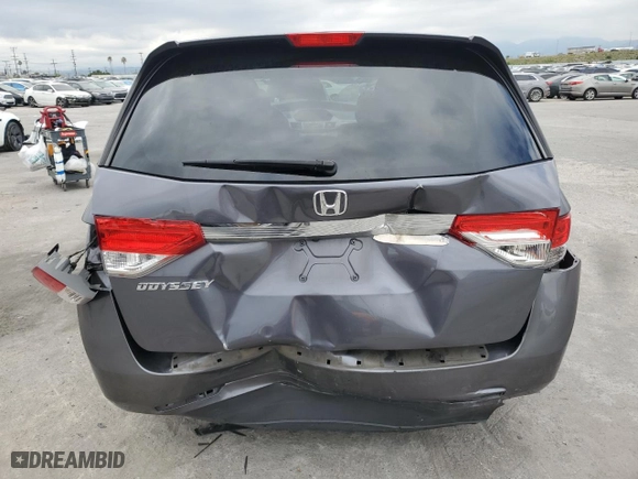 2016 Honda Odyssey LX with VIN 5FNRL5H23GB101594, listed as a Copart auction lot 50842505 with 92,727 mi miles and Salvage Title. Bid and sale history available at carsss.com. Image 6.