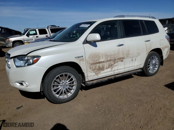 2009 Toyota Highlander Hybrid Limited with VIN JTEEW44A092028831, listed as a Copart auction lot 45916325 with 168,832 mi miles and Salvage Title. Bid and sale history available at carsss.com. Image 1.