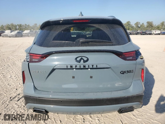 2024 Infiniti QX50 Sport z VIN 3PCAJ5FA0RF113864, wystawiony jako Copart lot #78074534 z przebiegiem 1 635 mil mil oraz Szkoda całkowita • Salvage title. Historia ofert i sprzedaży dostępna na DreamBid. Obrazek 6.