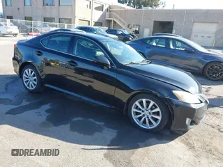 2007 Lexus IS 250 with VIN JTHBK262375036378, listed as a IAAI auction lot 42268847 with 195,742 mi miles and . Bid and sale history available at DreamBid. Image 1.