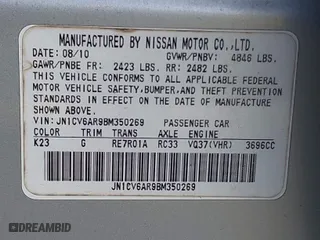 2011 Infiniti G37 Sedan x with VIN JN1CV6AR9BM350269, listed as a IAAI auction lot 41991476 with 127,511 mi miles. Bid and sale history available at carsss.com. Image 9.