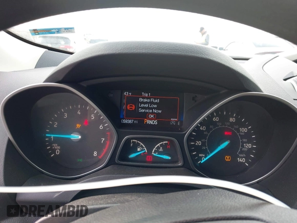 2017 Ford Escape SE with VIN 1FMCU0GD4HUC86848, listed as a IAAI auction lot 41877737 with 59,387 mi miles. Bid and sale history available at carsss.com. Image 7.