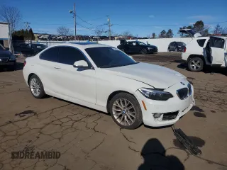 2016 BMW 2 Series 228i xDrive with VIN WBA1G9C53GV599689, listed as a Copart auction lot 46358445 with 104,429 mi miles and Salvage title. Bid and sale history available at DreamBid. Image 4.