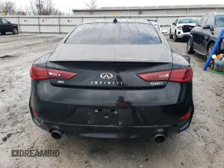2022 Infiniti Q60 Red Sport 400 with VIN JN1FV7LL2NM681081, listed as a Copart auction lot 83412034 with 11,238 mi miles and Salvage title. Bid and sale history available at DreamBid. Image 6.