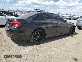 2011 BMW 5 Series 535i with VIN WBAFR7C5XBC608557, listed as a Copart auction lot 48142605 with 155,385 mi miles and Salvage Title. Bid and sale history available at carsss.com. Image 3.