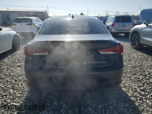 2017 Lexus IS with VIN JTHCM1D22H5015597, listed as a Copart auction lot 49160445 with 63,410 mi miles and Salvage Title. Bid and sale history available at carsss.com. Image 6.