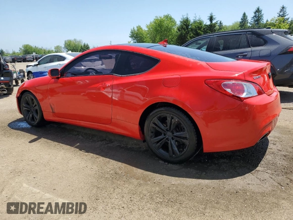 2011 Hyundai Genesis Coupe with VIN KMHHT6KD2BU058227, listed as a Copart auction lot 62154355 with 138,688 mi miles and Clean title. Bid and sale history available at DreamBid. Image 2.