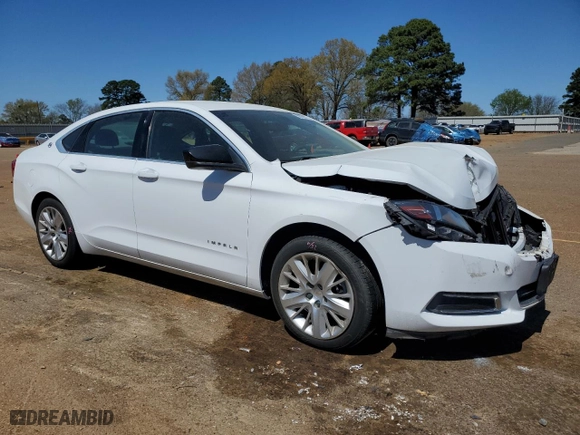 2016 Chevrolet Impala LS with VIN 2G11Z5SA7G9196265, listed as a Copart auction lot 50055225 with 66,515 mi miles and Salvage Title. Bid and sale history available at carsss.com. Image 4.
