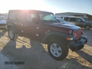 2021 Jeep Wrangler Unlimited Sport Altitude with VIN 1C4HJXDN7MW704830, listed as a Copart auction lot 84948044 with 42,321 mi miles and Salvage title. Bid and sale history available at DreamBid. Image 4.