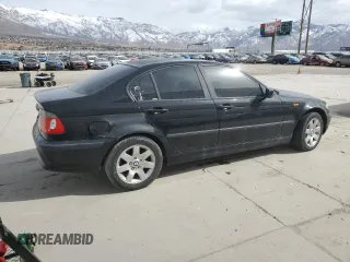2002 BMW 3 Series 325i with VIN WBAEV33482KL58443, listed as a Copart auction lot 47483025 with 0 mi miles and Salvage Title. Bid and sale history available at carsss.com. Image 3.