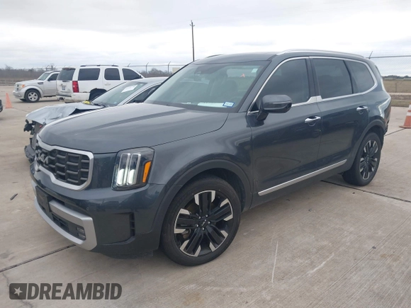 2023 Kia Telluride SX Prestige X-Pro with VIN 5XYP5DGC3PG329805, listed as a IAAI auction lot 41289569 with 44,380 mi miles and . Bid and sale history available at DreamBid. Image 17.