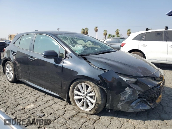 2023 Toyota Corolla Hatchback SE with VIN JTND4MBE3P3205743, listed as a Copart auction lot 76208354 with 22,632 mi miles and Salvage Title. Bid and sale history available at carsss.com. Image 4.
