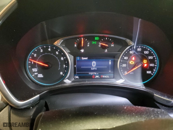 2020 Chevrolet Equinox LT with VIN 2GNAXKEV1L6165493, listed as a Copart auction lot 78662484 with 112,174 mi miles and Salvage Title. Bid and sale history available at carsss.com. Image 9.