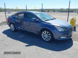 2014 Buick LaCrosse Leather with VIN 1G4GB5G37EF204977, listed as a IAAI auction lot 41844078 with 104,773 mi miles. Bid and sale history available at carsss.com. Image 1.