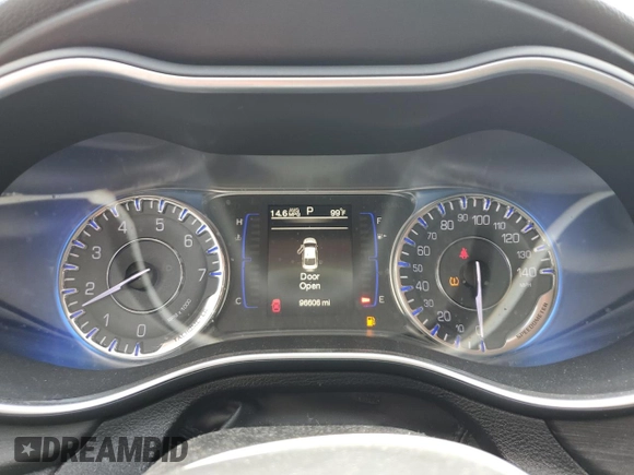 2015 Chrysler 200 Limited with VIN 1C3CCCAB2FN583628, listed as a Copart auction lot 60996045 with 96,606 mi miles and Salvage title. Bid and sale history available at DreamBid. Image 9.