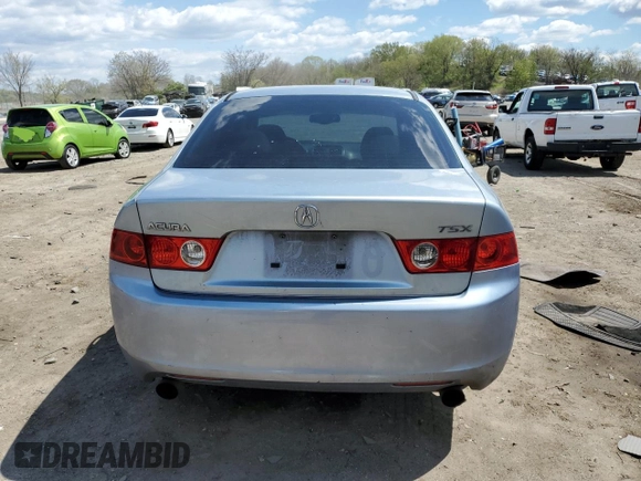 2004 Acura TSX with VIN JH4CL96884C045096, listed as a Copart auction lot 52607435 with 359,636 mi miles and Salvage Title. Bid and sale history available at carsss.com. Image 6.