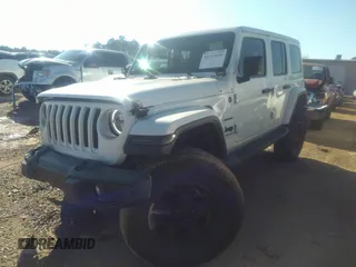 2018 Jeep Wrangler Unlimited Sahara z VIN 1C4HJXEG0JW207873, wystawiony jako IAAI lot #41213655 z przebiegiem 61 043 mil mil oraz . Historia ofert i sprzedaży dostępna na DreamBid. Obrazek 17.