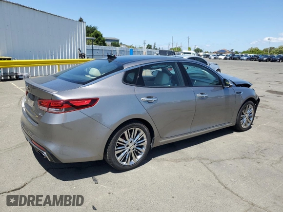 2017 Kia Optima SX Limited with VIN 5XXGV4L26HG138933, listed as a Copart auction lot 55078945 with 53,175 mi miles and Salvage title. Bid and sale history available at DreamBid. Image 3.