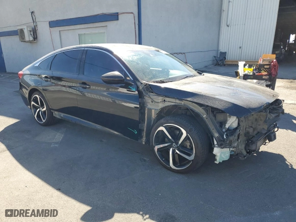 2019 Honda Accord Sedan Sport 1.5T with VIN 1HGCV1F38KA061018, listed as a Copart auction lot 78585934 with 155,988 mi miles and Salvage Title. Bid and sale history available at carsss.com. Image 4.