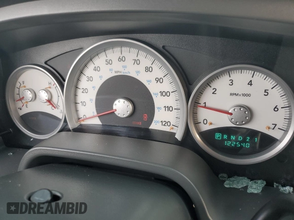 2005 Dodge Dakota Laramie with VIN 1D7HW58N25S204671, listed as a Copart auction lot 83838314 with 122,540 mi miles and Salvage Title. Bid and sale history available at DreamBid. Image 9.