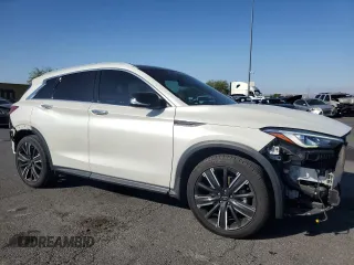 2021 Infiniti QX50 Luxe z VIN 3PCAJ5BA0MF124281, wystawiony jako Copart lot #54603095 z przebiegiem 41 824 mil mil oraz Szkoda całkowita • Salvage title. Historia ofert i sprzedaży dostępna na DreamBid. Obrazek 4.