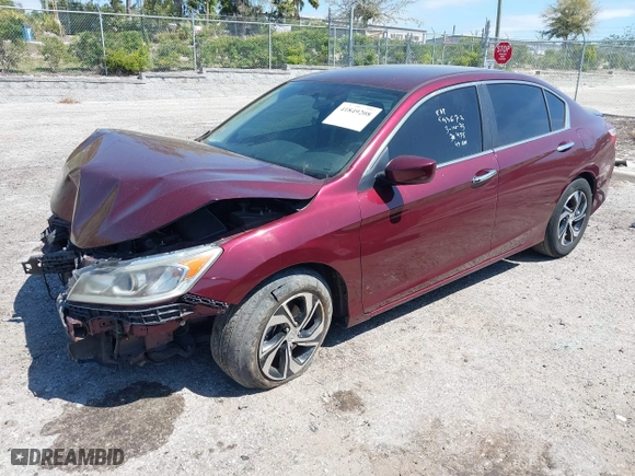 2016 Honda Accord Sedan LX with VIN 1HGCR2F34GA003215, listed as a IAAI auction lot 41849208 with 138,247 mi miles. Bid and sale history available at carsss.com. Image 17.