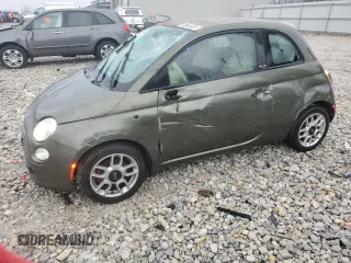 2012 FIAT 500 Pop with VIN 3C3CFFDR1CT343449, listed as a Copart auction lot 50960485 with 113,716 mi miles and Clean Title. Bid and sale history available at carsss.com. Image 1.