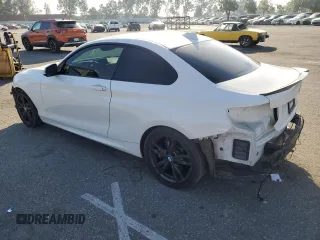 2017 BMW 2 Series M240i with VIN WBA2G1C39HV638985, listed as a Copart auction lot 73251224 with 53,721 mi miles and Salvage Title. Bid and sale history available at carsss.com. Image 2.