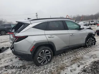 2025 Hyundai Tucson Limited with VIN 5NMJECDE7SH499993, listed as a Copart auction lot 44008095 with 2,087 mi miles and Salvage Title. Bid and sale history available at carsss.com. Image 3.
