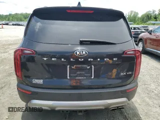 2021 Kia Telluride SX with VIN 5XYP54HC3MG134247, listed as a Copart auction lot 55259345 with 84,459 mi miles and Salvage title. Bid and sale history available at DreamBid. Image 6.