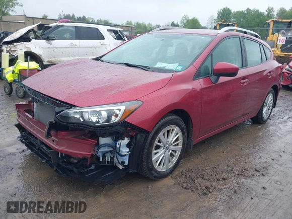 2018 Subaru Impreza Premium z VIN 4S3GTAB63J3720910, wystawiony jako IAAI lot #42331367 z przebiegiem 59 216 mil mil oraz . Historia ofert i sprzedaży dostępna na DreamBid. Obrazek 2.