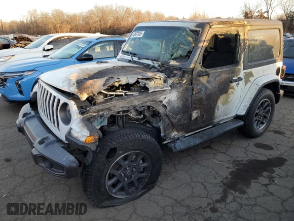 2021 Jeep Wrangler Sport S with VIN 1C4GJXAN6MW741870, listed as a Copart auction lot 42607065 with Not Provided miles and Salvage Title. Bid and sale history available at DreamBid. Image 1.
