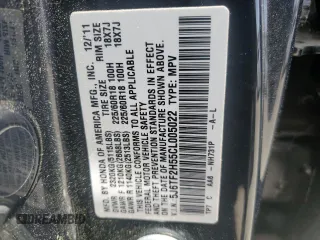 2012 Honda Crosstour EX-L z VIN 5J6TF2H55CL005022, wystawiony jako Copart lot #54228715 z przebiegiem 112 422 mil mil oraz Szkoda całkowita • Salvage title. Historia ofert i sprzedaży dostępna na DreamBid. Obrazek 13.