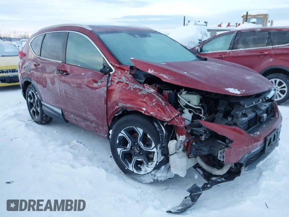 2018 Honda CR-V Touring with VIN 5J6RW1H95JL006062, listed as a IAAI auction lot 41072002 with 50,930 mi miles and . Bid and sale history available at DreamBid. Image 1.