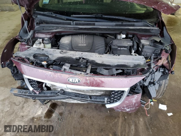 2016 Kia Sedona SX with VIN KNDMC5C1XG6184283, listed as a Copart auction lot 47830095 with 109,445 mi miles and Salvage Title. Bid and sale history available at carsss.com. Image 12.