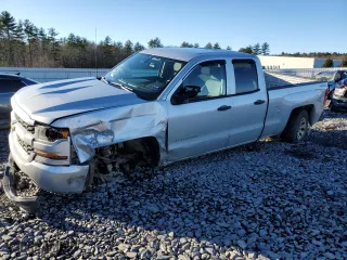 2017 Chevrolet Silverado 1500 Custom with VIN 1GCVKPEC0HZ216269, listed as a Copart auction lot 85204104 with 46,006 mi miles and Salvage Title. Bid and sale history available at carsss.com. Image 1.