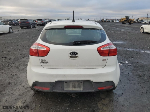 2013 Kia Rio SX with VIN KNADM5A30D6110381, listed as a Copart auction lot 85610034 with 161,673 mi miles and Salvage Title. Bid and sale history available at carsss.com. Image 6.