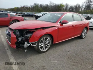2020 Audi A4 Premium z VIN WAUDNAF40LN013144, wystawiony jako Copart lot #56367095 z przebiegiem 22 424 mil mil oraz Szkoda całkowita • Salvage title. Historia ofert i sprzedaży dostępna na DreamBid. Obrazek 1.