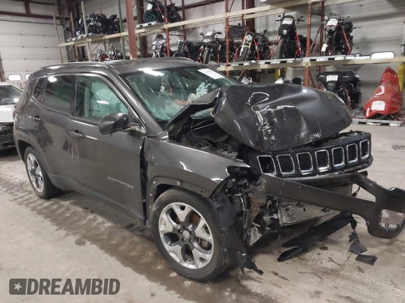 2021 Jeep Compass Limited with VIN 3C4NJDCB3MT572437, listed as a IAAI auction lot 41205095 with Not Provided miles and . Bid and sale history available at carsss.com. Image 1.