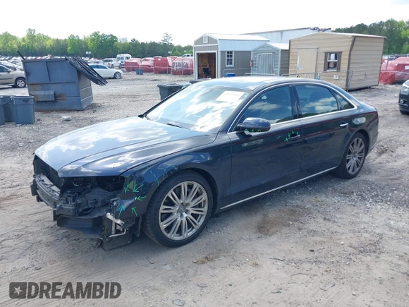 2015 Audi A8 4.0T with VIN WAU32AFD4FN002477, listed as a IAAI auction lot 42157514 with 151,729 mi miles and . Bid and sale history available at DreamBid. Image 17.