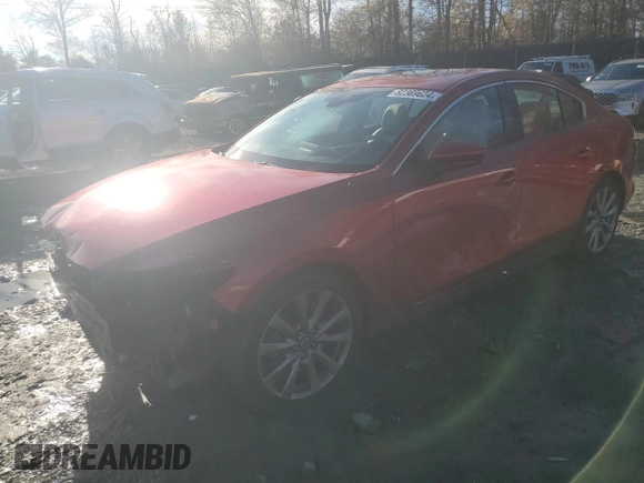 2019 Mazda 3 Premium with VIN 3MZBPAEM8KM102178, listed as a Copart auction lot 82369624 with 70,458 mi miles and Salvage Title. Bid and sale history available at DreamBid. Image 1.