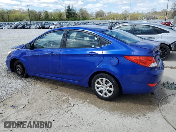 2013 Hyundai Accent GLS with VIN KMHCT4AE4DU409439, listed as a Copart auction lot 53118785 with 156,238 mi miles and Salvage Title. Bid and sale history available at carsss.com. Image 2.