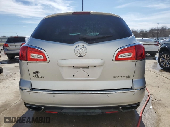 2015 Buick Enclave Leather with VIN 5GAKVBKD0FJ158638, listed as a Copart auction lot 46657995 with 76,015 mi miles and Salvage Title. Bid and sale history available at carsss.com. Image 6.