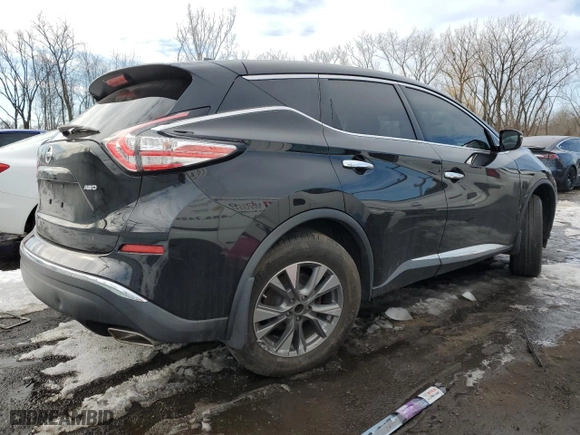 2018 Nissan Murano S with VIN 5N1AZ2MH6JN169154, listed as a Copart auction lot 45168725 with 65,244 mi miles and Non Repairable. Bid and sale history available at carsss.com. Image 3.