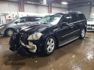 2012 Mercedes-Benz GL-Class GL 450 with VIN 4JGBF7BE7CA765953, listed as a Copart auction lot 46786455 with 244,670 mi miles and Salvage Title. Bid and sale history available at carsss.com. Image 1.