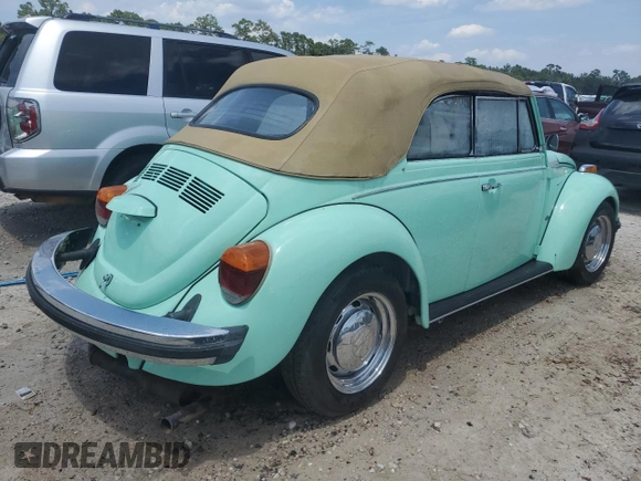 1977 Volkswagen Beetle with VIN 1572044306, listed as a Copart auction lot 63711884 with 45,754 mi miles and Salvage Title. Bid and sale history available at DreamBid. Image 3.