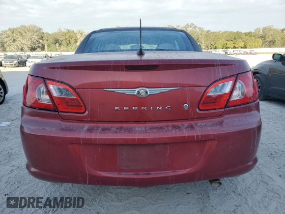 2008 Chrysler Sebring LX with VIN 1C3LC45K18N231952, listed as a Copart auction lot 78195234 with 0 mi miles and Salvage Title. Bid and sale history available at carsss.com. Image 6.