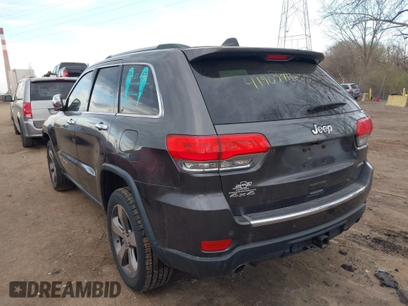 2014 Jeep Grand Cherokee Limited with VIN 1C4RJFBG3EC534827, listed as a IAAI auction lot 41907916 with 138,811 mi miles and . Bid and sale history available at DreamBid. Image 3.